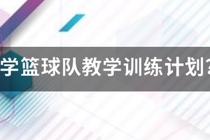 小学篮球队教学训练计划？